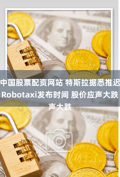 中国股票配资网站 特斯拉据悉推迟Robotaxi发布时间 股价应声大跌